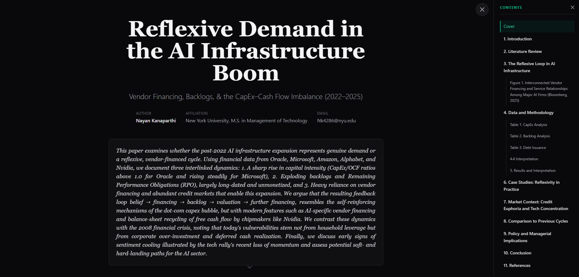 Reflexive Demand in the AI Infrastructure Boom